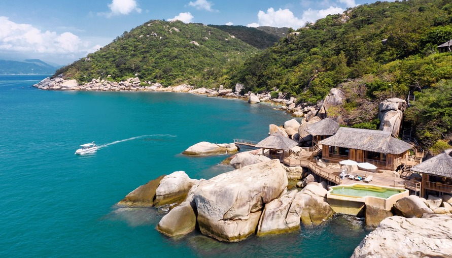 越南寧凡灣六善酒店 Six Senses Ninh Van Bay ，海灣上的私人天堂