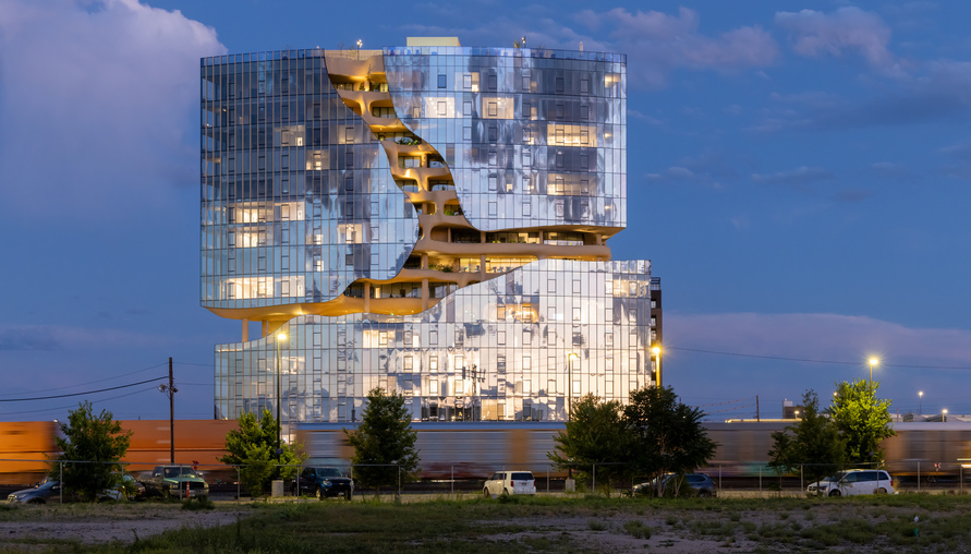 美國丹佛 One River North,MAD把自然峽谷搬進都市中