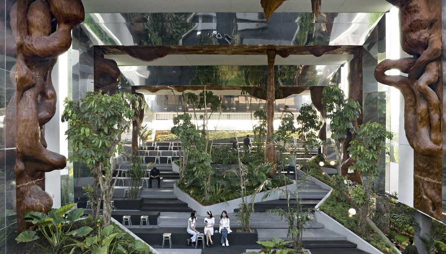 印尼雅加達Tanatap Frame Garden ，多層次的心靈綠化空間